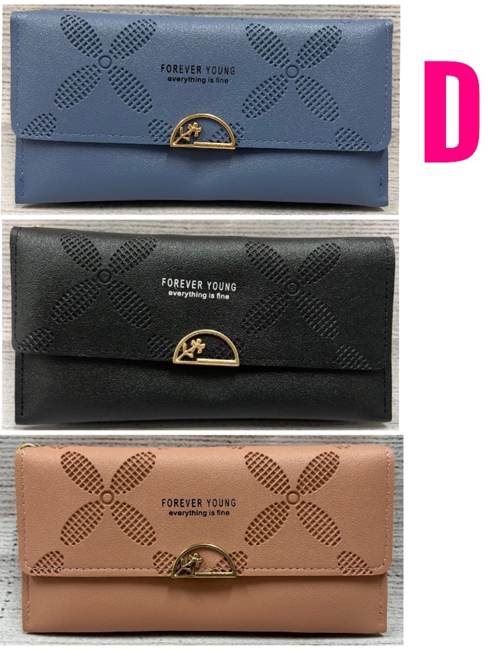 3 Wristlet Wallets (D)